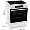 Viryklė Kuchenka Gorenje GEC6C40WD, cooker (baltas)