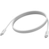 Kabelis USB Vision USB-C - USB-C 2 m Baltas (TC 2MUSBC)