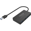 HUB USB Vision 4 x USB 3.0 Anschlusse - 5Gbps - 30 cm Kabelis - juodas