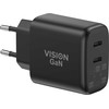 Vision TC-PUSBCEU/65, vidinis, kintamosios srovės, 20 V, juodas