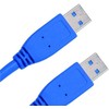 USB kabelis Vision USB-A - USB-A 2 m mėlynas (A 1448)