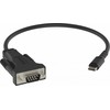 Kabelis USB Vision Professional serijinis USB-C (M) į DB-9 (M) Juodas (TC-USBCSER/BL)