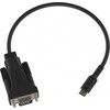 Kabelis USB Vision Professional serijinis USB-C (M) į DB-9 (M) Juodas (TC-USBCSER/BL)