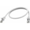 Vision RJ45 (m) zu RJ45 (m) - STP geschirmtes Twisted-Pair - CAT 6a - 10 Gbps - 24 AWG - mit Knickschutz - 50 cm - baltas
