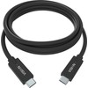 „Vision VISION“ profesionalus USB-C kabelis, skirtas montavimui – 30 metų garantija – USB 3.2 Gen 1 5 Gbps – palaiko 3 A įkrovimo srovę – USB-C 3.2 (M) į USB-C 3.2 (M) – 4,5 mm išorinis skersmuo – 22 + 30 AWG 1 m – juodas