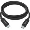 Vision VISION profesionalus USB-C laidas, skirtas montavimui – 30 metų garantija – USB 3.2 Gen 1 5 Gbps – palaiko 3 A įkrovimo srovę – USB-C 3.2 (M) į USB-C 3.2 (M) – 4,5 mm išorinis skersmuo – 22 + 30 AWG – 2 m – juodas