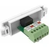 Vision VISION Techconnect modulinė AV priekinė plokštė - 30 METŲ GARANTIJA - 3,5 mm mini lizdo modulis - skirtas naudoti su stereo garso kabeliu - per terminalą gale - TRS - plikas laidas Phoenix jungtis gale - gali būti naudojama „Techconnect“