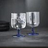 Vyno taurės Lyngby Glas Torino Clear/Mėlyna