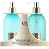 Newcos VIVIAN GRAY rinkinys Gemstone Jasmine & Patchouli: skystas kremas-muilas ir rankų losjonas, 2 x 300 ml