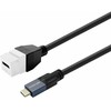 Kabelis USB VivoLink Keystone PROKEYUSBCFM1W USB-C M/F 1m Baltas