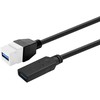 Kabelis USB VivoLink PROKEYUSB3AFF0,2W Keystone USB3.0 Baltas