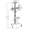 Laikiklis VivoLink Mobile stand upto VESA