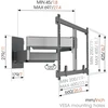Laikiklis Vogels Vogel's Elite Full-Motion 55 - 100" maksimalais svars 75 kg melna