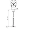 Vogels | Projektorius Lubinis laikiklis | PPC1555W | Didžiausias svoris (talpa) 15 kg | Baltas