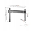Laikiklis Vogels Elite TVM 5705 Fixed Mount Large Juodas