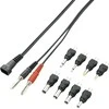 Voltcraft maitinimo jungčių rinkinys su jungiamuoju kabeliu ir 8 gnybtais 04A-8XC2 718118