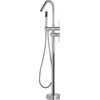 Vonios baterija Beliani Victoria freestanding chrome (25697)