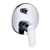 Hansgrohe iebūvējamā vannas maisītāja Focus virsapmetuma daļa, hroms