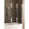 Vonios pertvara Alkotest 170-06992P / KFA / MODERN 3 / 3 ELEMENTŲ SIENA CHROMUOTAS OPTINIS SAUGUS STIKLAS 1205-1215 MM / 1400 MM /