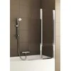 Vonios ekranas Alkotest 170-06991P / KFA / MODERN 2 / 2 ELEMENTŲ EKRANAS CHROME OPTIC SAUGUS STIKLAS 810-820MM / 1400MM /