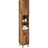 Vonios spintelė Old Wood 30x30x179 cm Engineered Wood