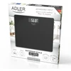 Svarstyklės Bathroom scale ADLER AD 8194b rechargeable USB-C Juodas