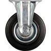 Ratukas VOREL D-75mm, 40kg, Guminis, Juodas