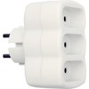 Skirstytuvas 3 plokšti lizdai AC 230V 2.5A - Vorel 72401 - baltas