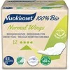 Higieniniai įklotai moterims Vuokkoset Normal Wings 100% Bio, 1x12 vnt.