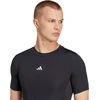 Vyriški marškinėliai adidas Techfit Short Sleeve Tee juoda JP4674 (L)