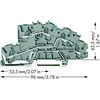 Wago GRINDŲ JUNGTIS 2.5MM2 N/L/PE TOPJO rutulys