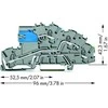 Wago GRINDŲ JUNGTIS 2.5MM2 NT/L/PE Pilkas TOPJO