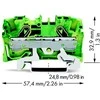 Wago 2-laido jungtis 32.9x57,5mm gelsvai žalia - 2006-1207