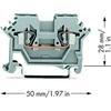Wago 280-601 Dviejų laidų šynų jungtis 2,5 mm² pilka 280-601