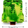 Wago 2-viela 20x94mm gelsvai žalia - 285-157