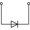 Wago 280-915/281-410 2 laidų šynų gnybtas su diodu 1N4007 2,5 mm2 pilkas 280-915/281-410