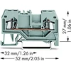 Wago 2-viela jungtis 1,5mm2 pilka (279-901)