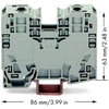 Wago 2-viela jungtis 16x86mm pilka - 285-135