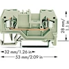 Wago 280-992 Dviejų laidų šynų jungtis 2,5 mm² šviesiai pilka 280-992