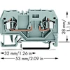 Wago 280-916 2 laidų jungtis 2,5 mm2 rutulinis 10A 280-916