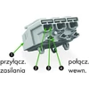 „Wago 294-5013“ 3 polių maitinimo jungtis su kojelėmis be PE kontakto 294-5013