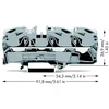 Wago 2016-1301 Pralaidinis gnybtas, 12 mm, 91,8 mm, 36,9 mm, 800 V