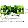 Wago 280-687 3 laidų jungtis 2,5 mm2 geltonai žalia 280-687