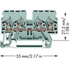 „Wago 870-831“ 4 laidų bėgio jungtis, 2,5 mm² rutulinis kontaktas 870-831