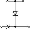 Wago Dviejų aukštų LED jungtis 2.5mm2 pilka (870-541 / 281-492)