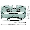 Wago 2x16(25)mm2 Pilka TOPJOB S