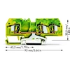 Wago PE 3- vielos jungtis 6mm2 gelsvai žalios (282- 687)