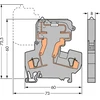 Wago Złączka bezpiecznikowa 4mm2 pilka 10A G 5x 20mm (281-611/281-417)
