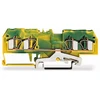 Wago 281-657 4 laidų apsauginės šynos jungtis 4 mm² geltonai žalia 281-657
