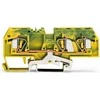 Wago Svoris 282-687 3 laidų PE bėgio jungtis 6 mm2 gelton ir-zalia 282-687